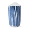 Beach House Stripe Travel Mug - 11oz Ceramic Drinkware, Hand Wash Only, Blue Multi, Perfect for Spring, 5.9" H x 3.35" W